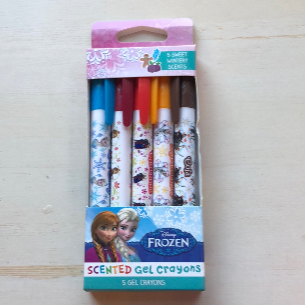 Frozen scented gel crayons